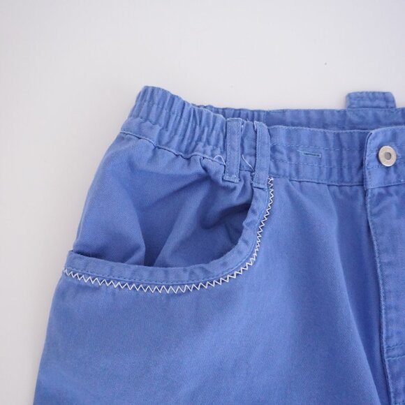 Vintage Mexx Girl Pants Periwinkle Blue 90s Y2K Elastic High Waist 16 - Picture 6 of 13